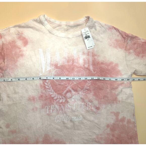 NWT American Eagle "Malibu Tennis Club" Tie-Dye Graphic T-Shirt – Size S - Picture 3 of 7